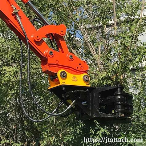 mini excavator with shear attachement|mini excavator tree shear.